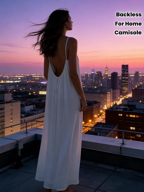 Effortless Backless Flow Maxi Dress