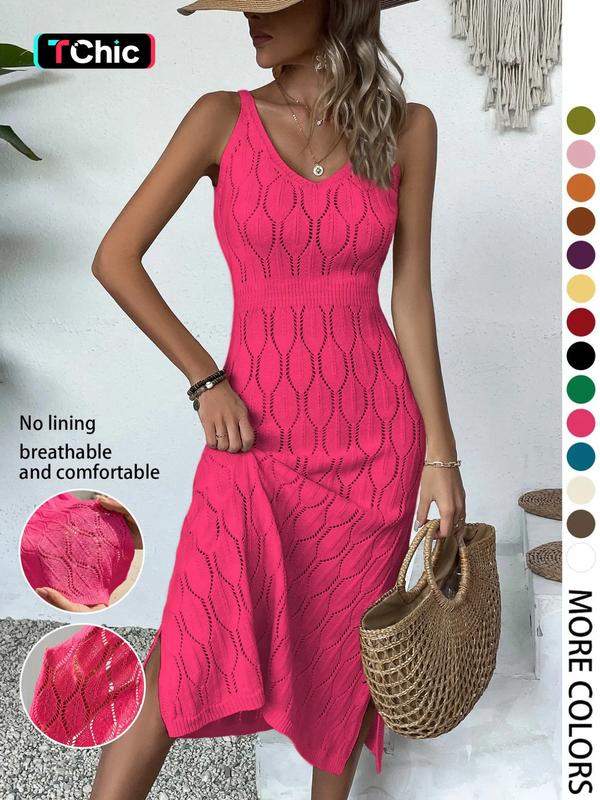 Effortless Knit Summer Midi Dress