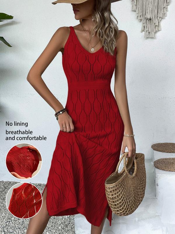 Effortless Knit Summer Midi Dress