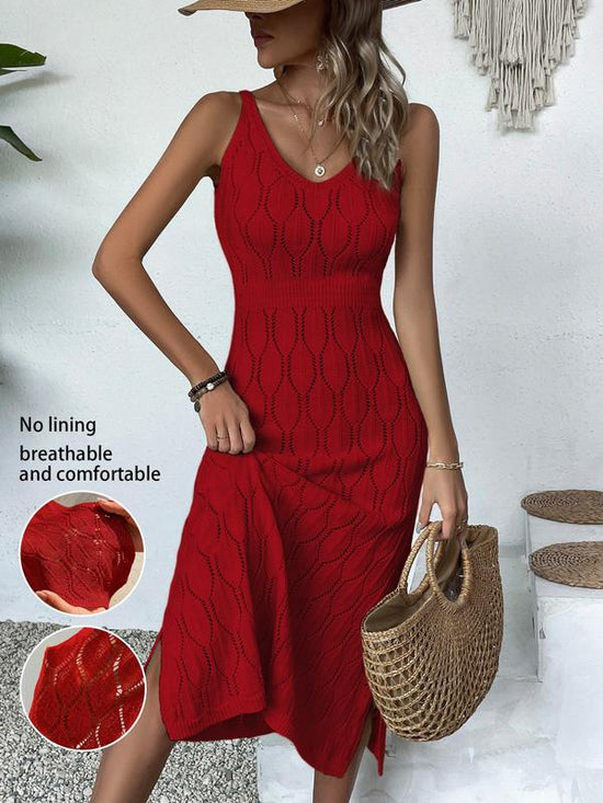 Effortless Knit Summer Midi Dress