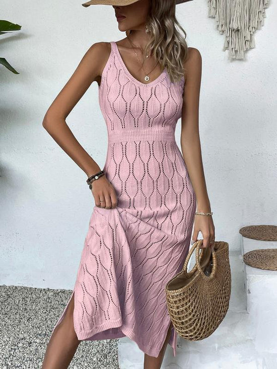 Effortless Knit Summer Midi Dress