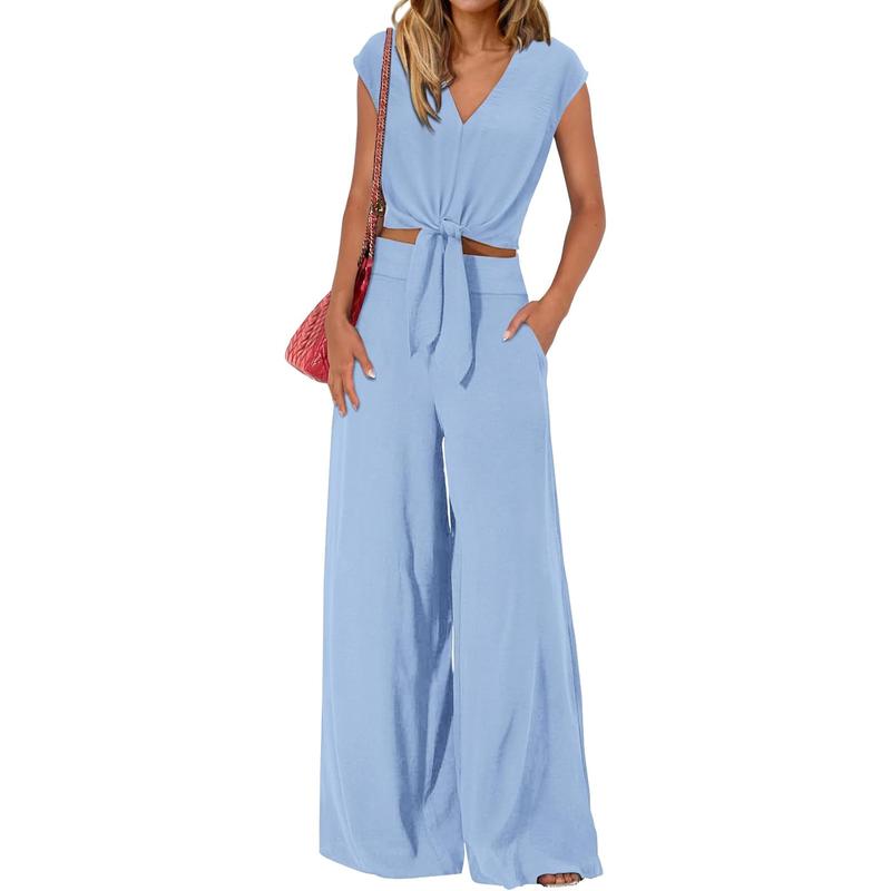 Müheloser Jumpsuit mit Bindegürtel 