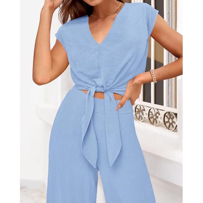 Müheloser Jumpsuit mit Bindegürtel 