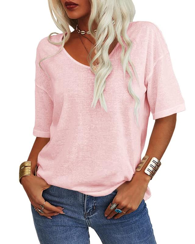 T-shirt Col En V