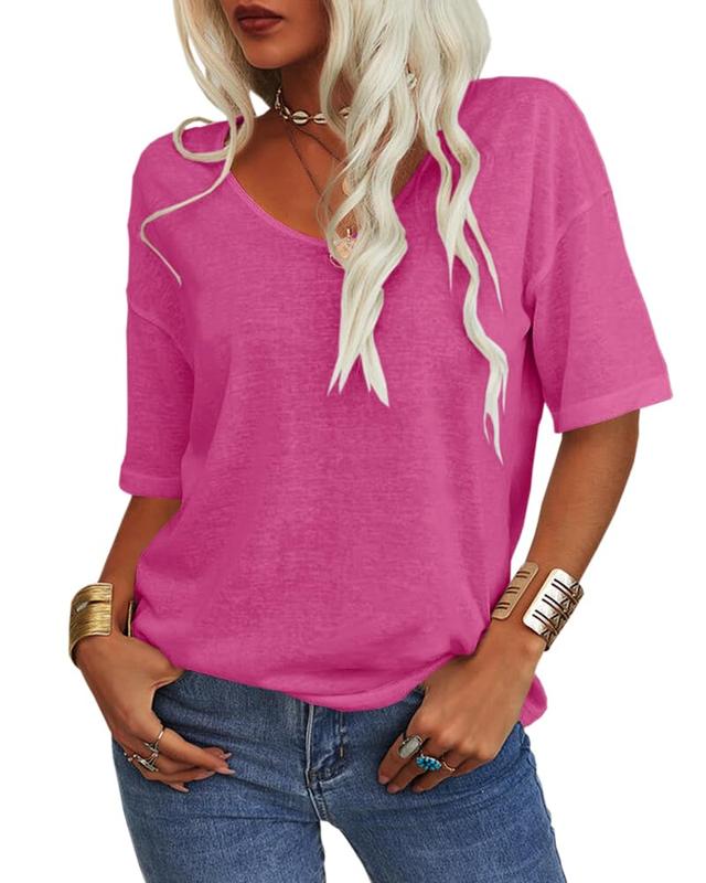 T-shirt Col En V